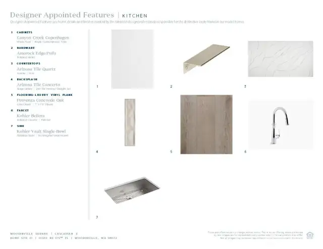 Designer appointed selections included in this home