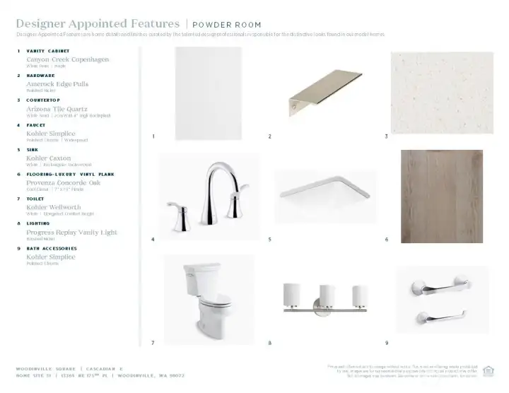 Designer appointed selections included in this home