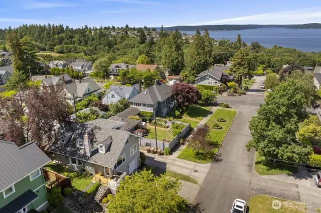 Tucked just off North 30th and situated on an alley, the home offers added privacy, easy garage access, and a quieter setting.