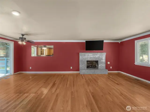 Wood Burning Fireplace
