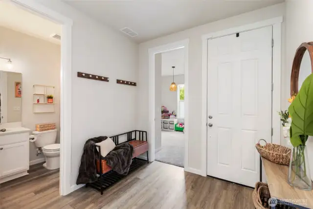 Main floor bedroom next to Entry and full bath.