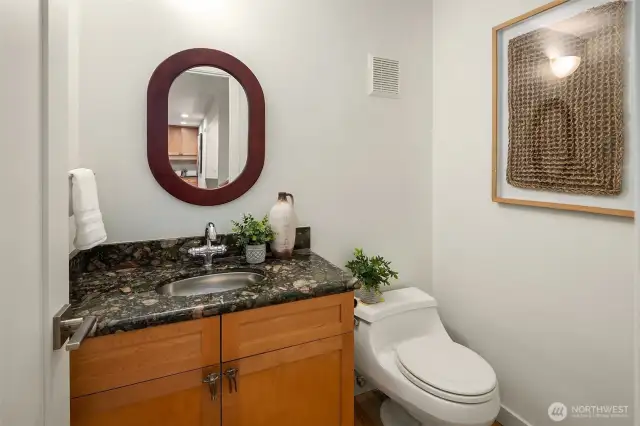 Main level powder room