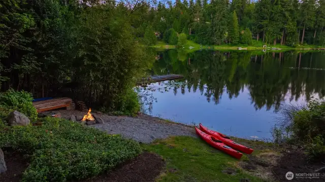 Twilight is magical on the lake!