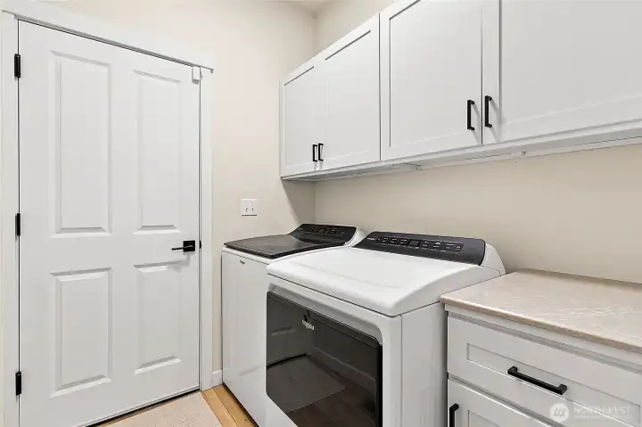 Convenient main-floor utility room located just off the garage/mudroom—perfect for keeping daily life organized.  *Washer and dryer do not convey.
