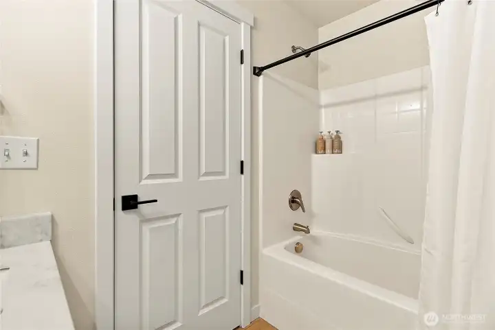 All the doors have been painted, new trim and all the trim is new.  New fixtures installed in the tub as well.