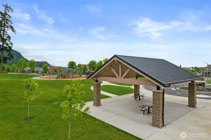 A great covered area for gatherings.