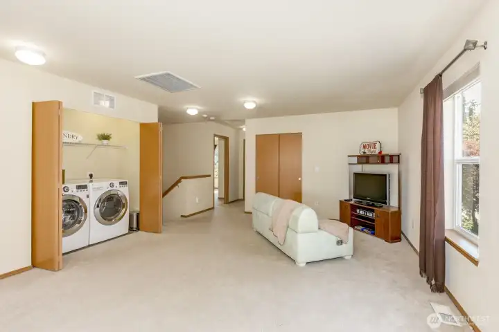 A full-sized washer and dryer are included!