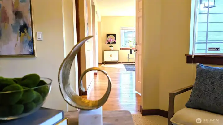 Den/Office looking to entry and living room.