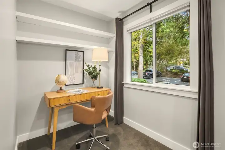 Desk office alcove in Primary Suite.