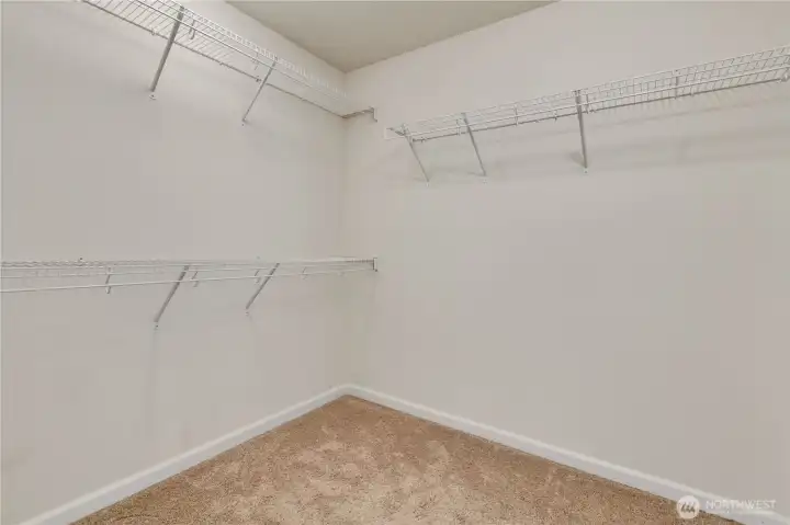 Primary walk in closet
