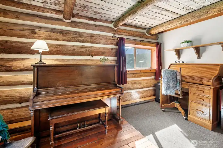 Office space off the living room