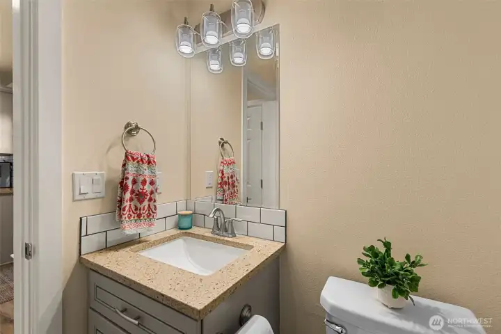 Powder room lower level