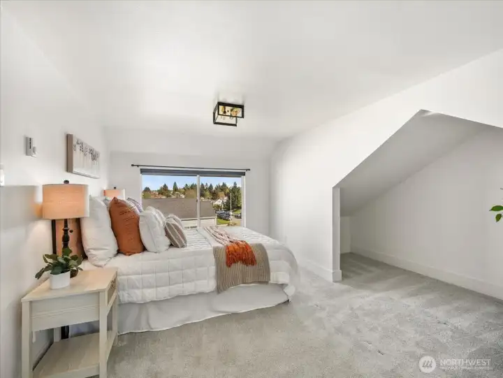 Primary bedroom on 2nd floor