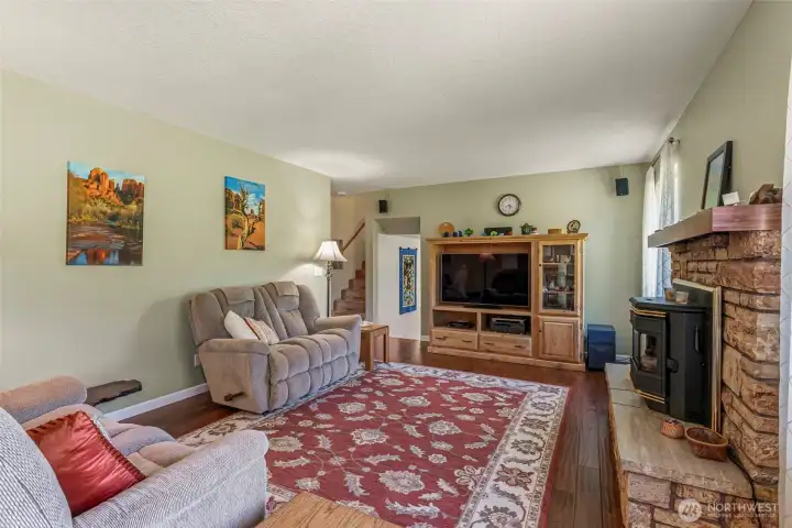 Front room with hardwood floors