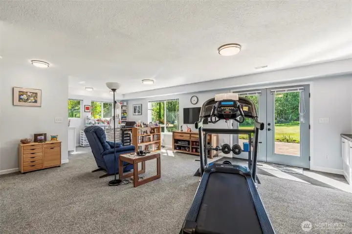 Newer carpet in family room