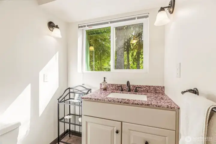 3/4 bath on lower level