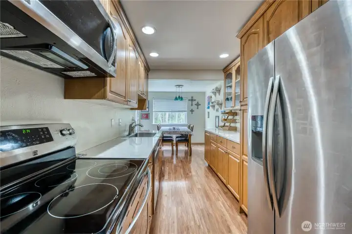 Updated galley kitchen
