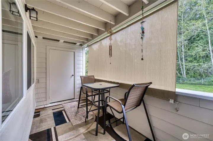 Balcony with Storage Room at the end...