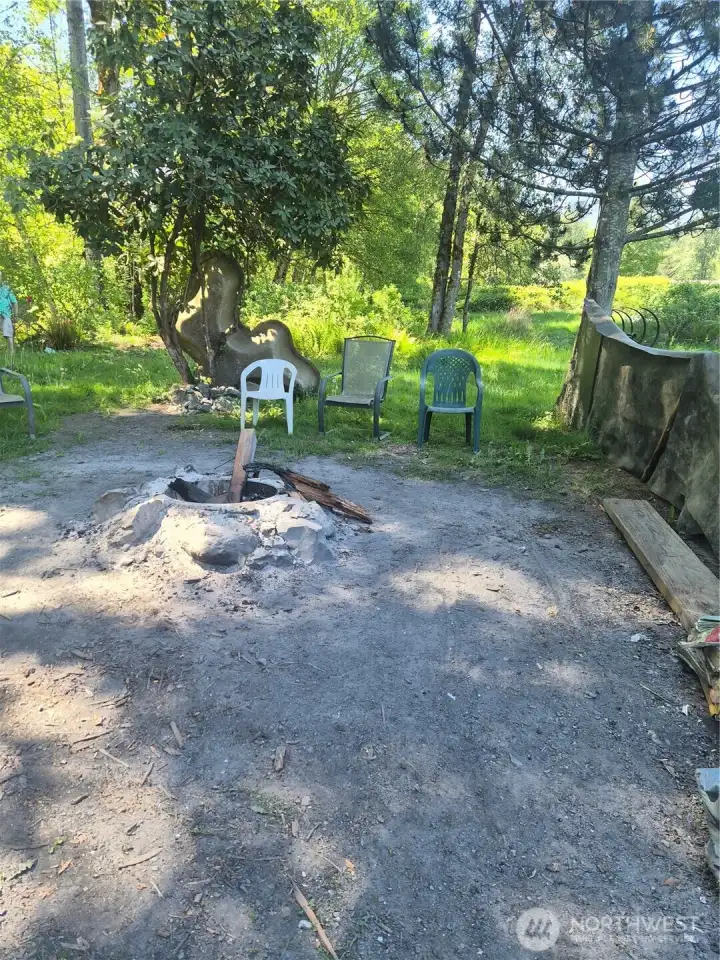 Camp fire by the river!