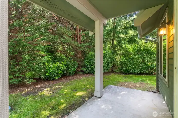 Beautiful green space out your back door