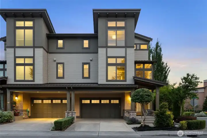 Ample guest parking and a 3 car tandem garage