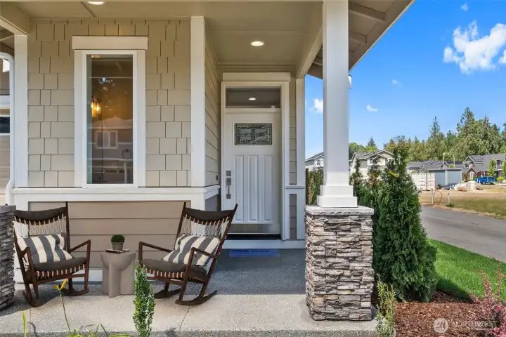 Covered front patio