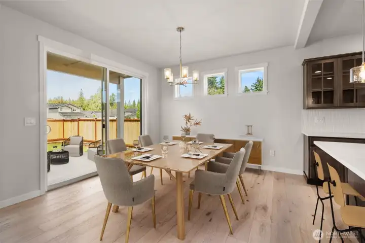 Timeless great room dining space