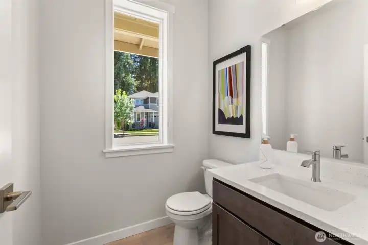 Main level powder bath