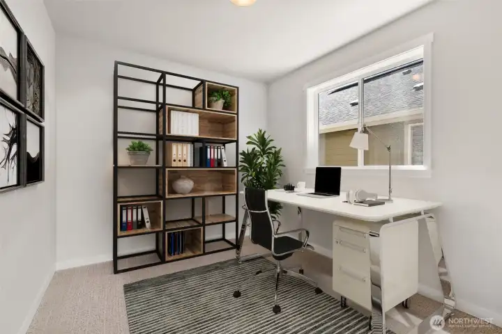Main level den or workspace