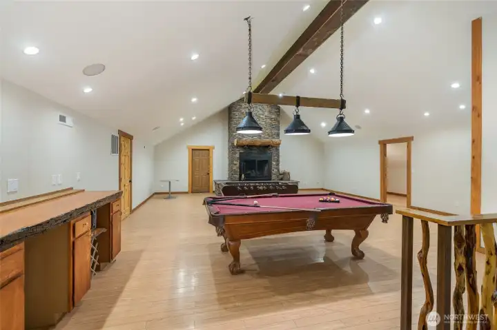 Second rec room above garage Second rec room above garage