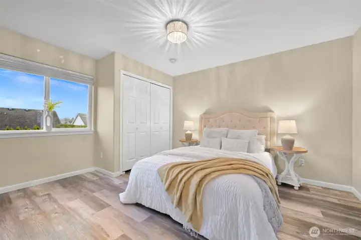 Bright, spacious, and versatile! ?? The first upstairs bedroom offers endless possibilities for comfort and style.