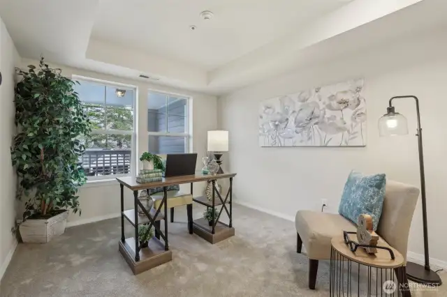Bedroom #2 - shown as an office