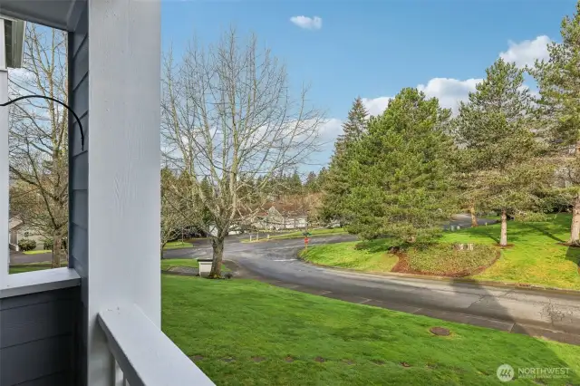 View from Private covered deck