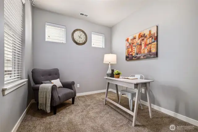 This great main floor office space has brand new carpeting!