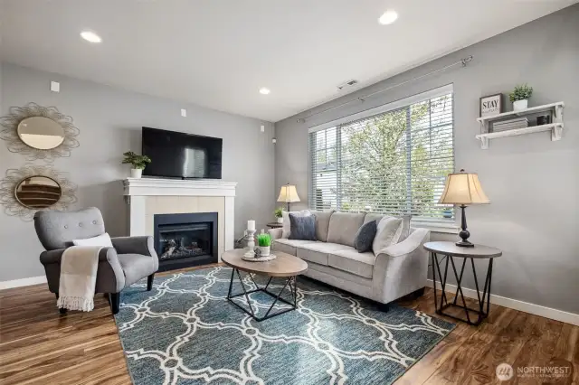 You will appreciate the cozy gas fireplace in the winter!