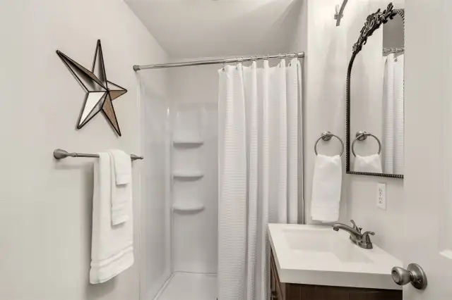 Cottage bathroom.