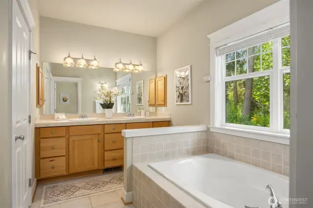 The large ensuite and walk in closets provide ample space.