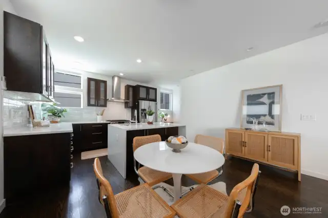 Thoughtfully designed layout with great flow between kitchen, dining, and living spaces.