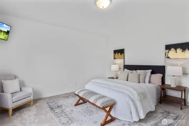 Main floor bedroom/flex space #1.