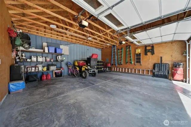 Inside garage