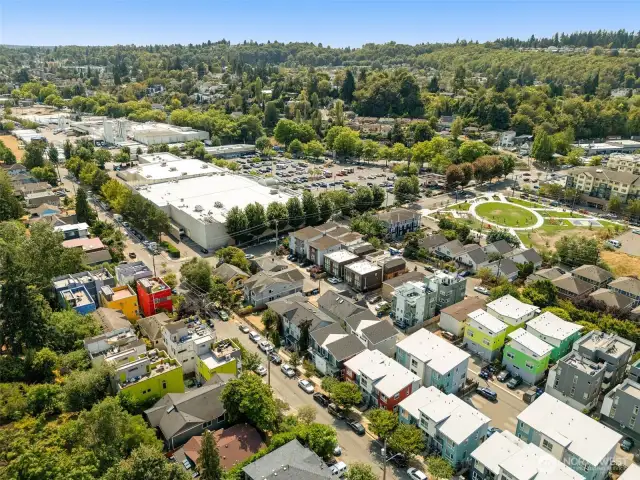 Several developed lots into townhomes in the neighborhood