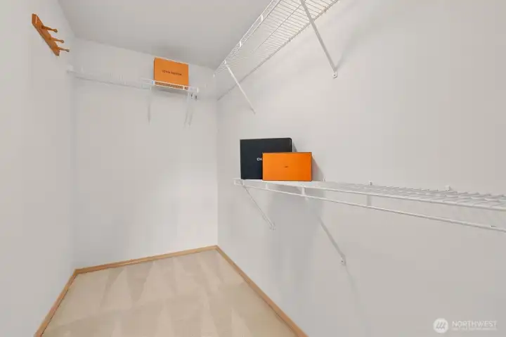 Primary walk-in closet