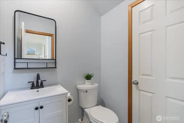 Downstairs half bath