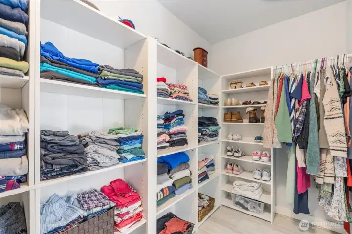 Primary walk-in closet
