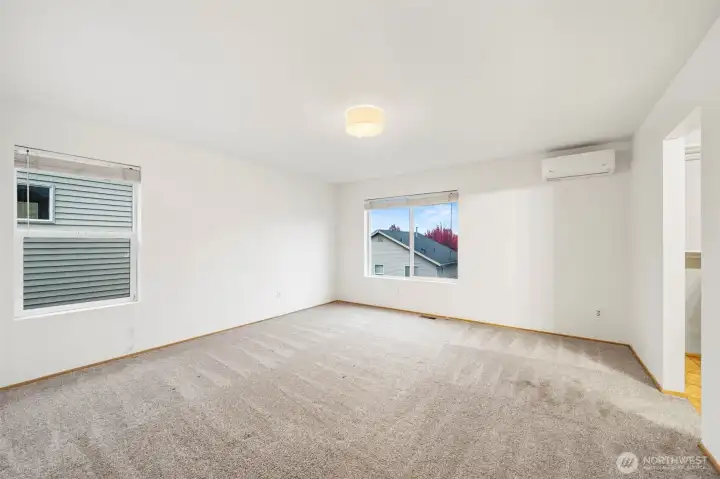 Master Bed with Mini Split