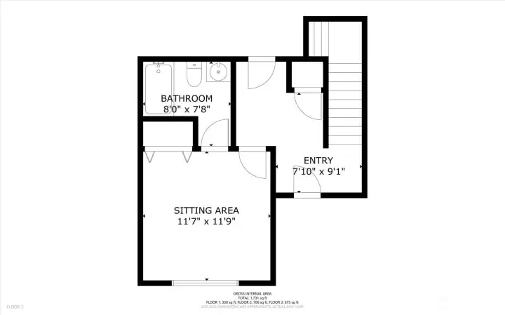 Flexible entry-level bonus area with attached full bath and access to garage.