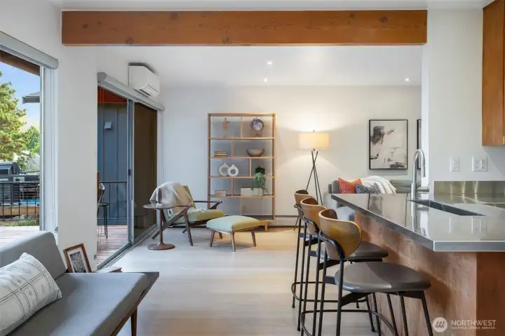 Bright and open layout perfect for entertaining.