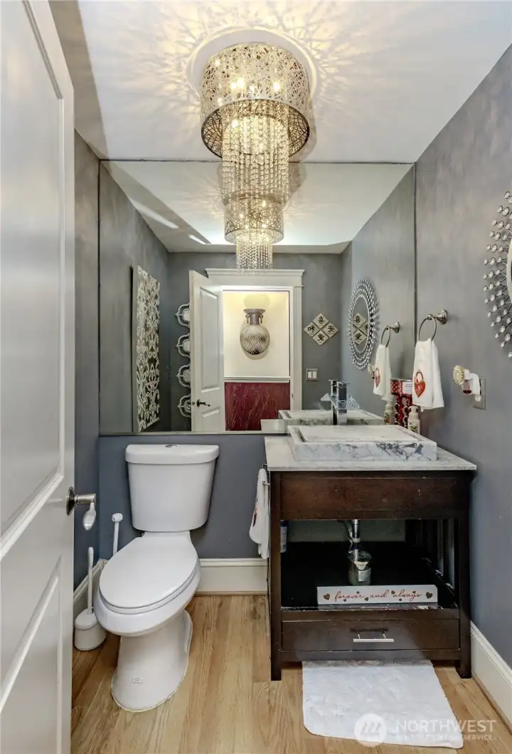 Main floor half bathroom