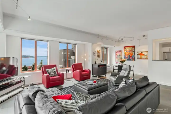 Bright corner unit offers abundant natural light.