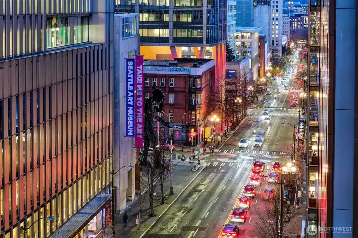 The hustle and bustle of the city right at your doorstep!